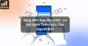 Tặng 38% Nạp Đầu C54 - Cơ Hội Kiếm Thêm Vốn Cho Người Mới